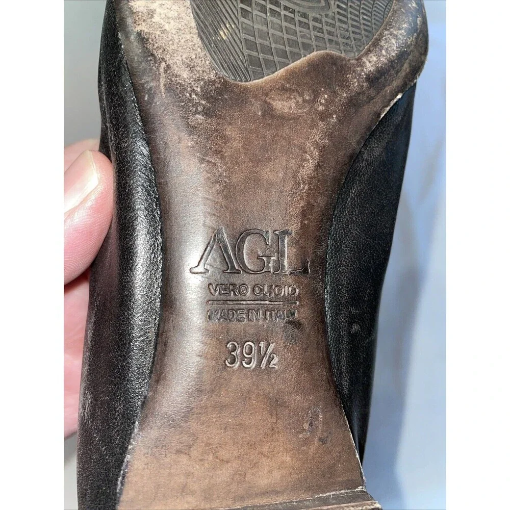 Attilio Giusti Leombruni Women’s Ballet Slippers Size 39.5 U.S. 8.5 M Black Lthr